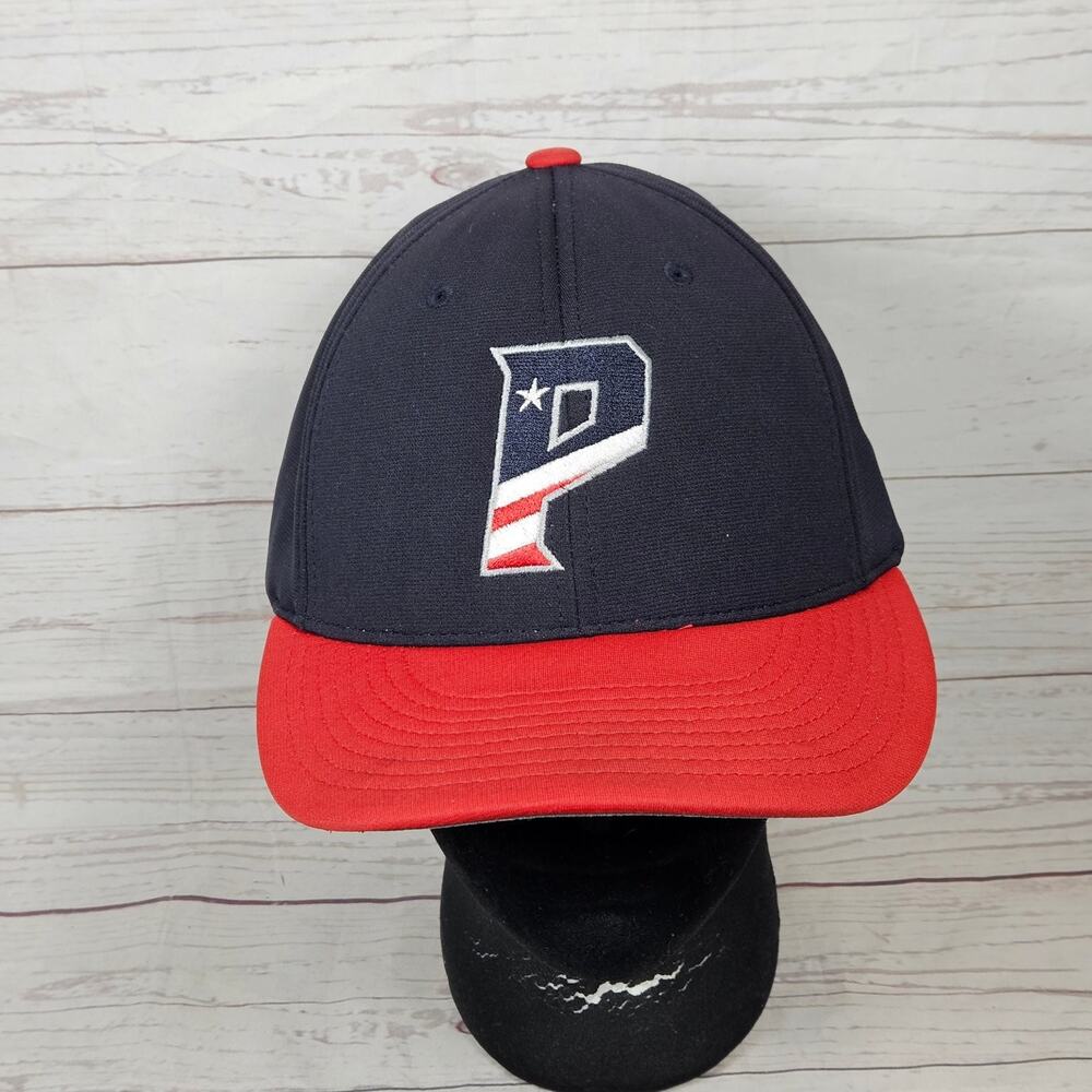 Richardson PTS20 Flexfit Hat LG-XL Navy Red P Logo Pepsi Performance Team Cap